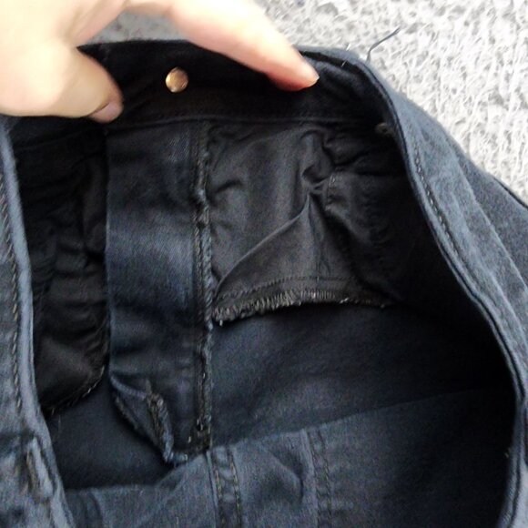 Universal Thread Jeans Womens 30 Petite Black Stretch Denim High Rise Skinny - Picture 10 of 12